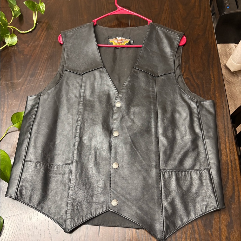 Harley-Davidson Black Leather Vest
